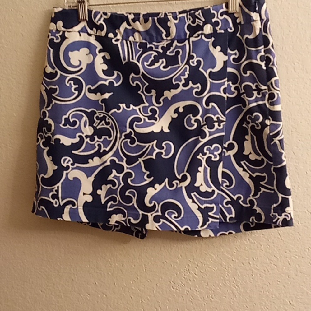 TALBOTS Tennis Pickleball Active Wear Size 6 Blues-White Colors Skort B27